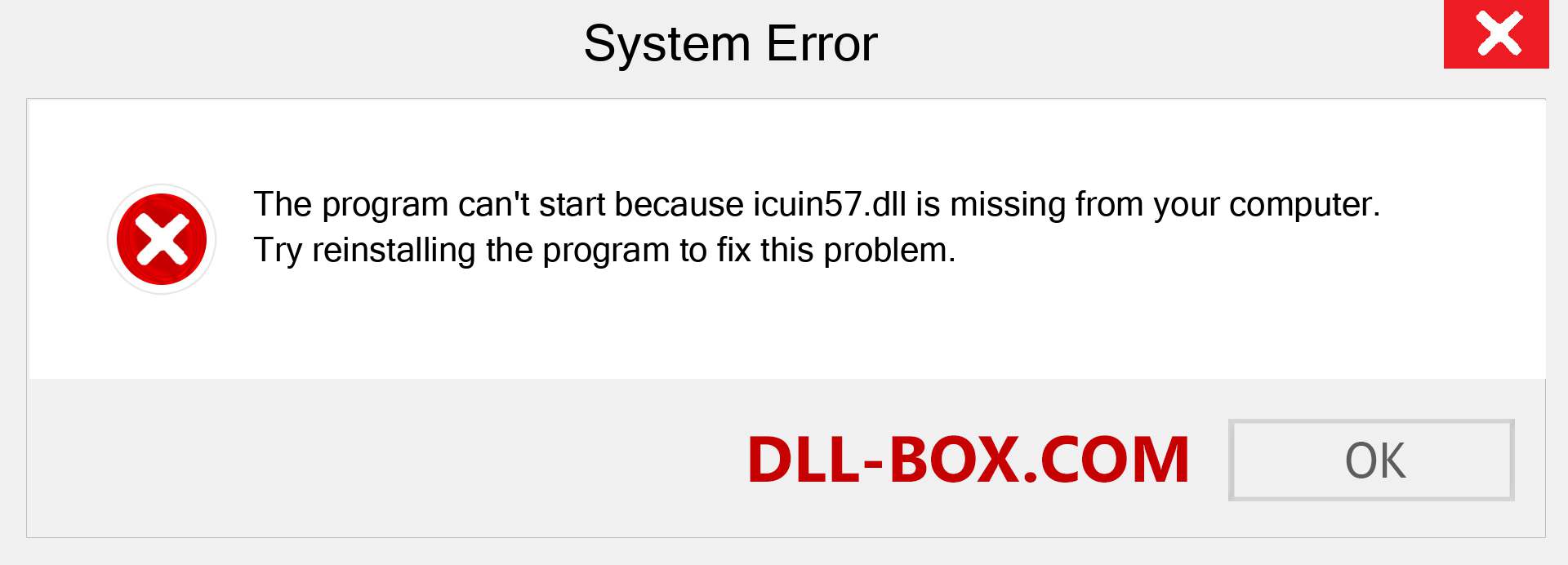  icuin57.dll file is missing?. Download for Windows 7, 8, 10 - Fix  icuin57 dll Missing Error on Windows, photos, images